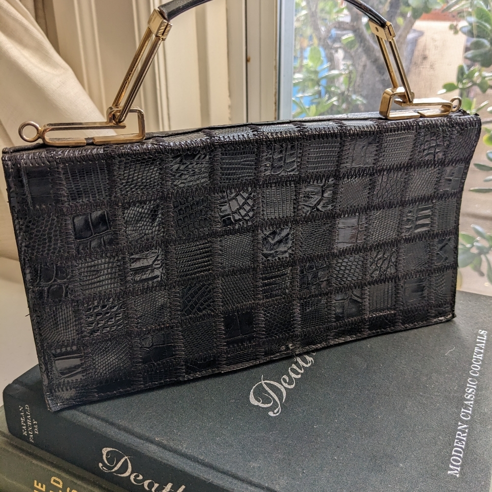 Vintage Top Handle Leather Purse